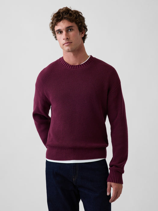 Relaxed Shaker Sweater