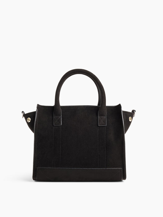 Small Vegan Suede Five Pocket Tote