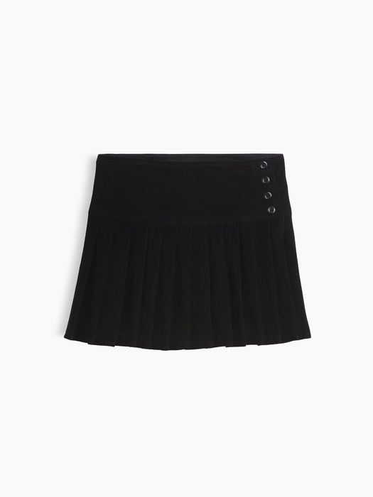 Kids Corduroy Pleated Skirt