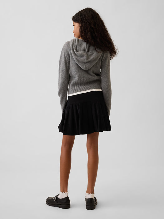 Kids Corduroy Pleated Skirt