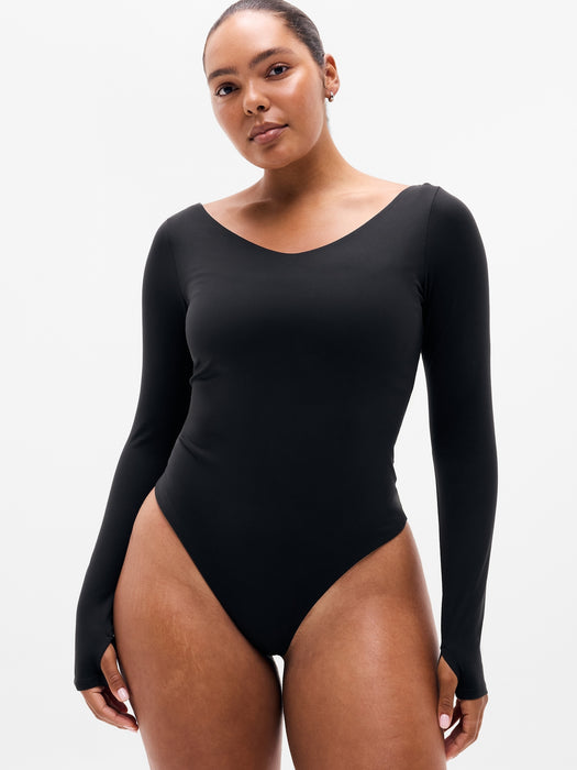 BodyMove V-Neck Long Sleeve Bodysuit
