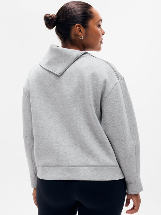Form Knit Shawl Collar Sweatshirt