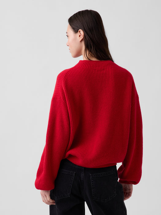 CashSoft Oversized Rollneck Sweater