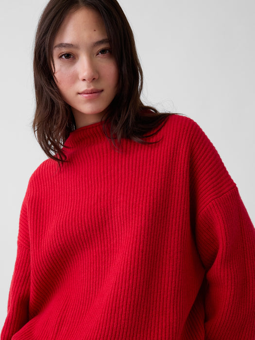 CashSoft Oversized Rollneck Sweater