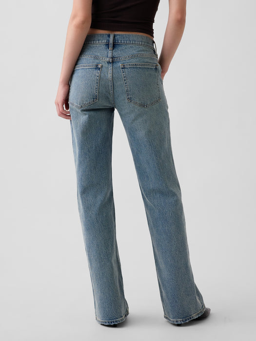 Mid Rise Relaxed Flare Jeans