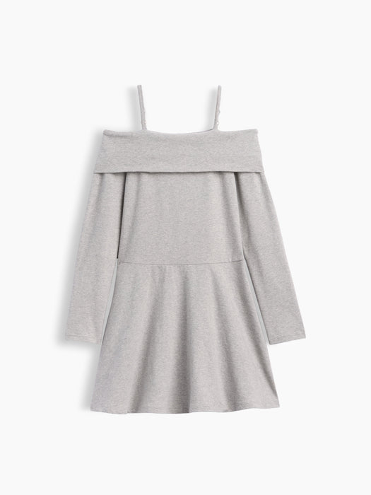Kids Jersey Off-Shoulder Dress