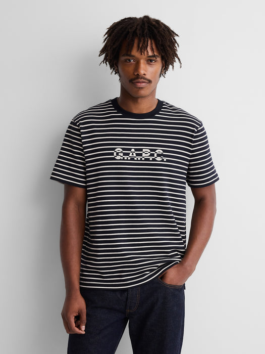 Gap × A.P.C. Logo Stripe T-Shirt