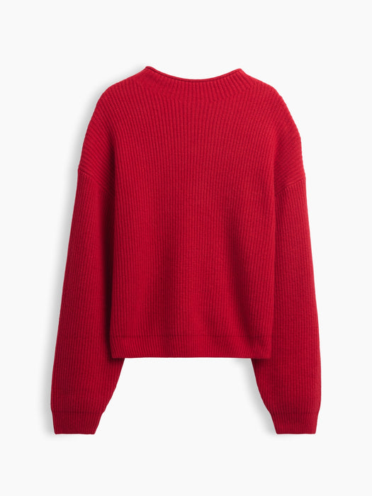 CashSoft Oversized Rollneck Sweater
