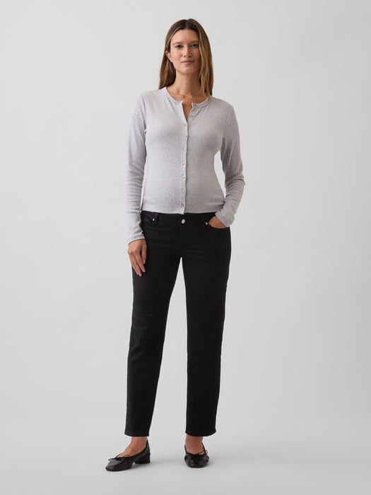 Maternity True Waistband Full Panel Girlfriend Jeans