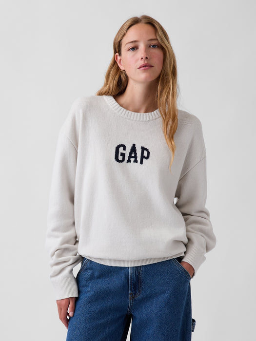 CashSoft Relaxed Logo Sweater