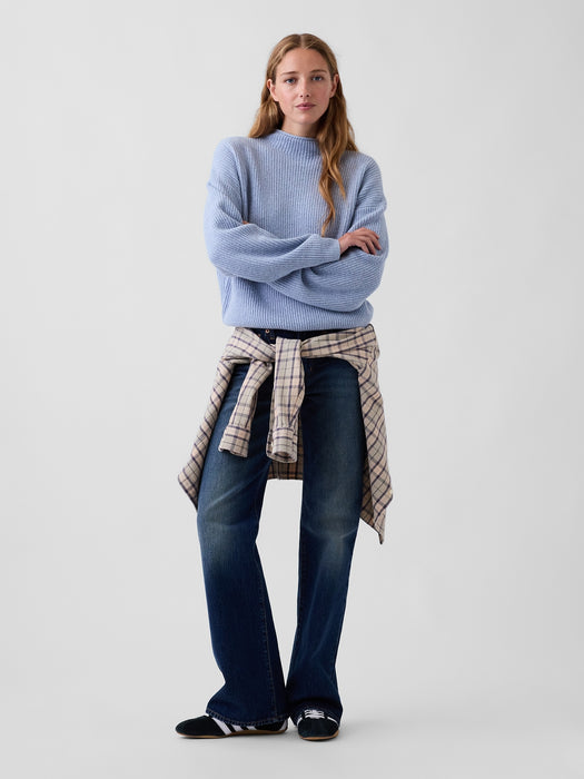 CashSoft Oversized Rollneck Sweater