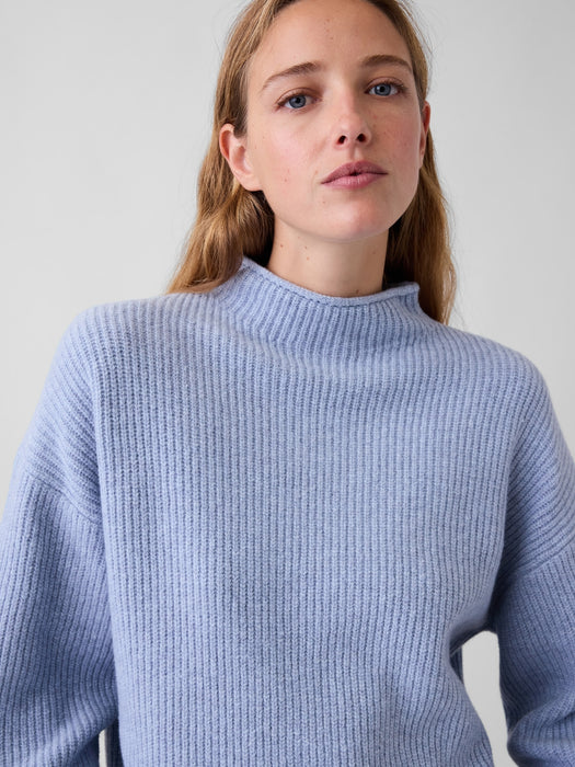 CashSoft Oversized Rollneck Sweater