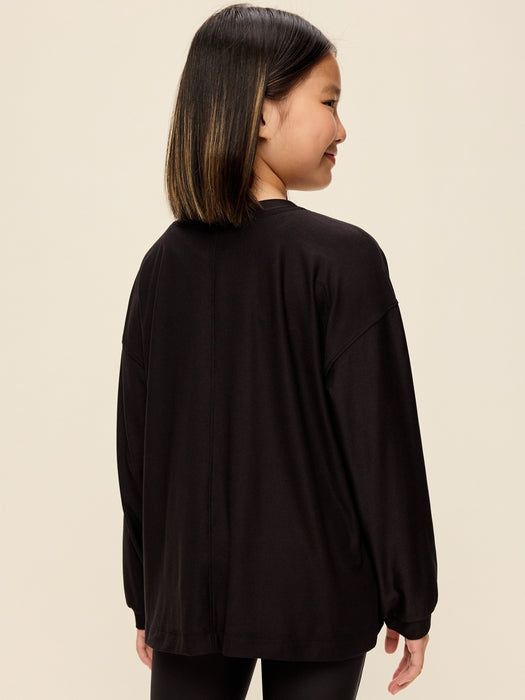 CloudMotion Long-Sleeve Tunic T-Shirt for Girls
