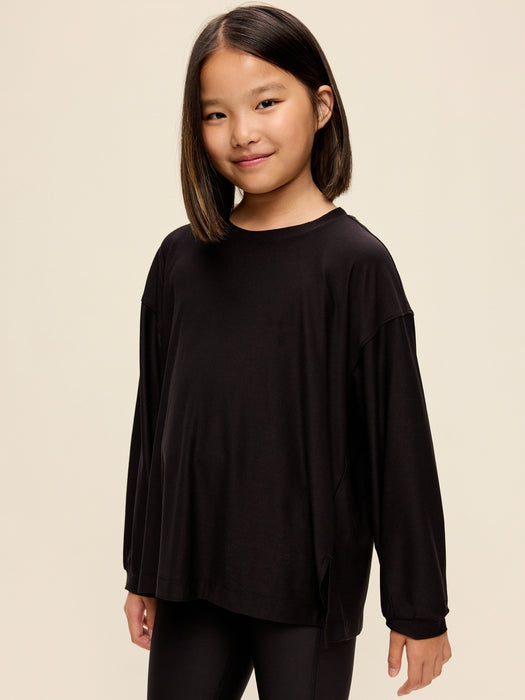 CloudMotion Long-Sleeve Tunic T-Shirt for Girls