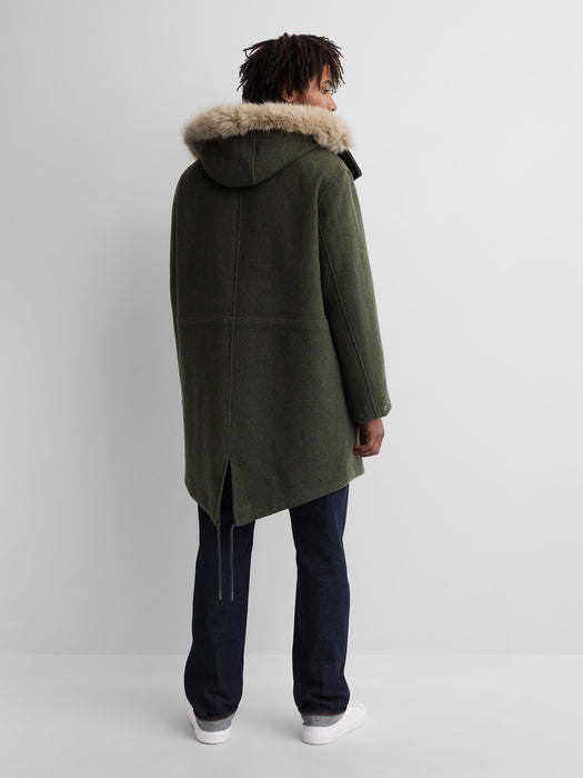 Gap × A.P.C. Oversized Wool-Blend Parka