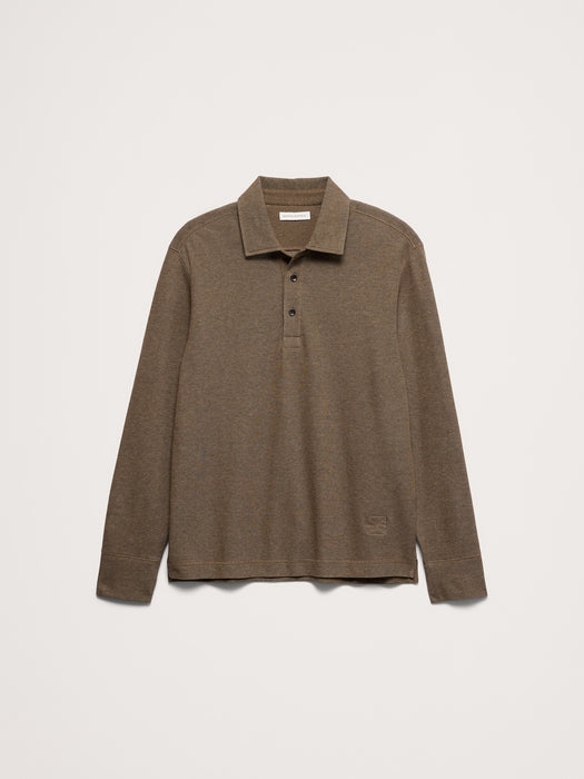 Slub Double-Knit Polo