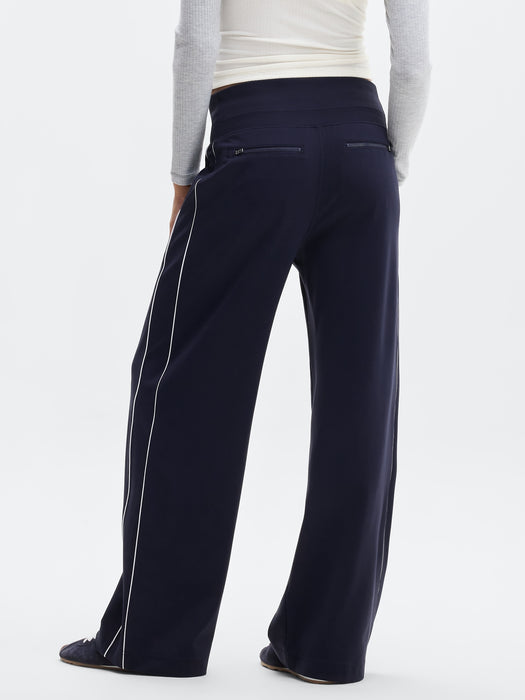 Venice High Rise Track Stripe Wide Leg Pant