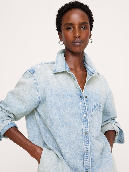 The Oversized Denim Shirt
