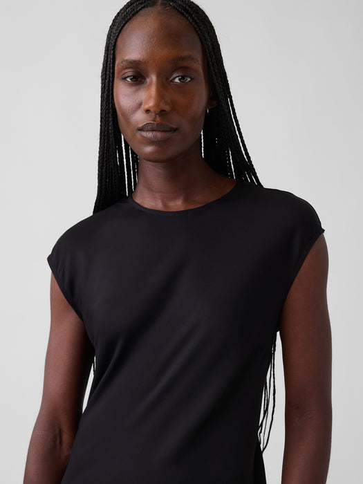 Cap-Sleeve Maxi Slip Dress