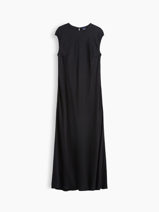 Cap-Sleeve Maxi Slip Dress
