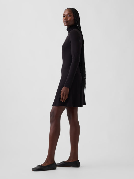 Mockneck Mini Dress