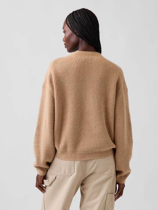 CashSoft Oversized Rollneck Sweater