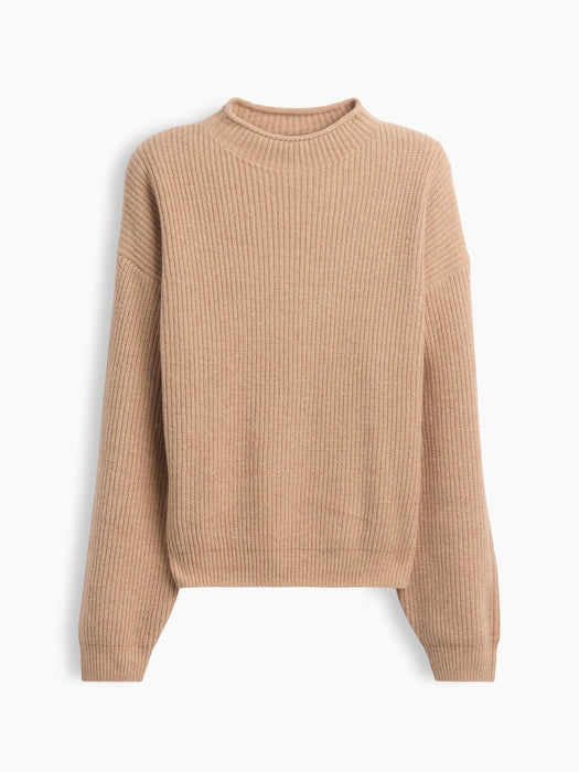 CashSoft Oversized Rollneck Sweater