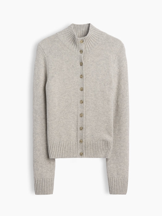 CashSoft Mockneck Cardigan Sweater