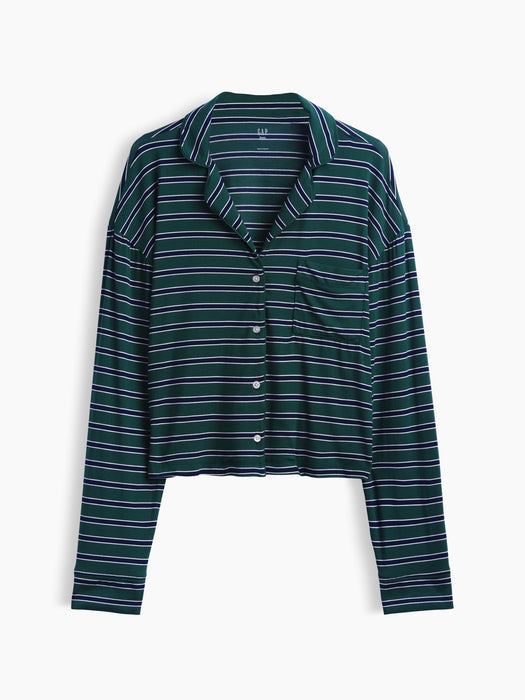 SoftMade Modal Crop PJ Top