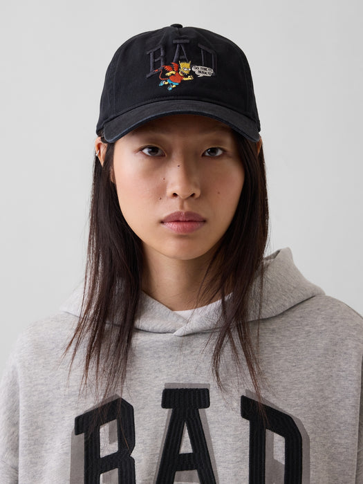 The Simpsons BAD Logo Baseball Hat