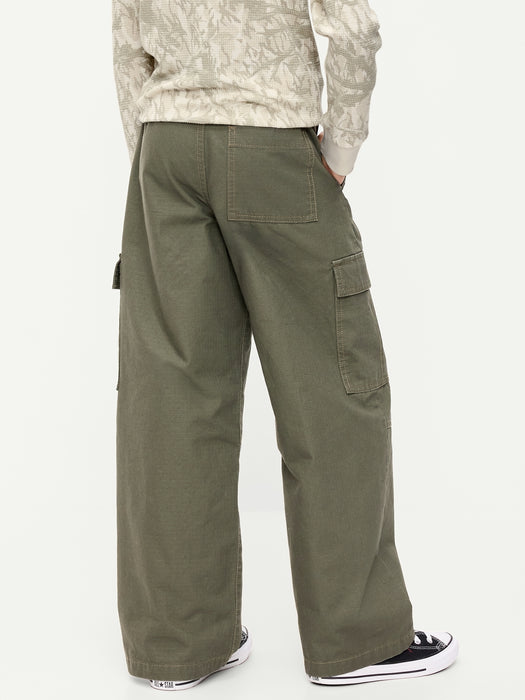 Baggy Cargo Ripstop Pants for Boys