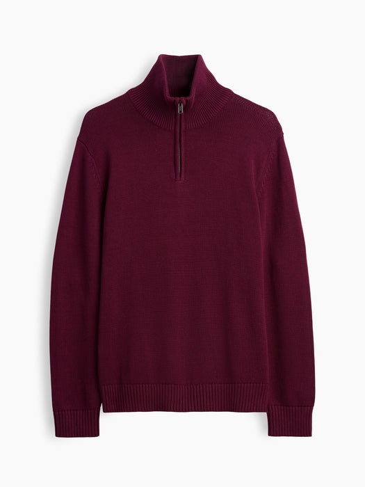 Relaxed Quarter-Zip Sweater