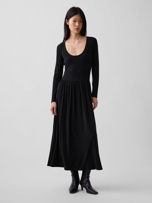 Drop-Waist Maxi Dress