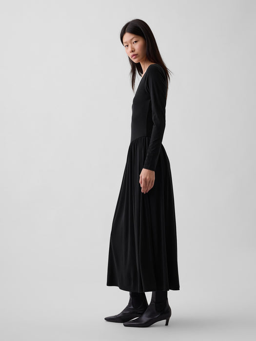Drop-Waist Maxi Dress