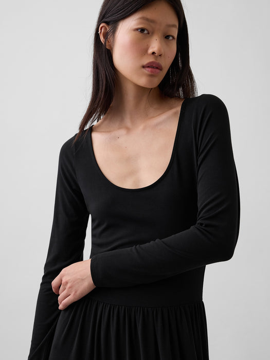Drop-Waist Maxi Dress