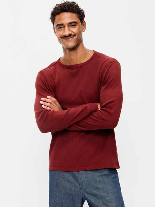 Crew-Neck Waffle T-Shirt