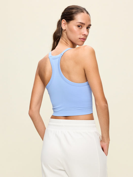 Seamless Square-Neck Longline Bra