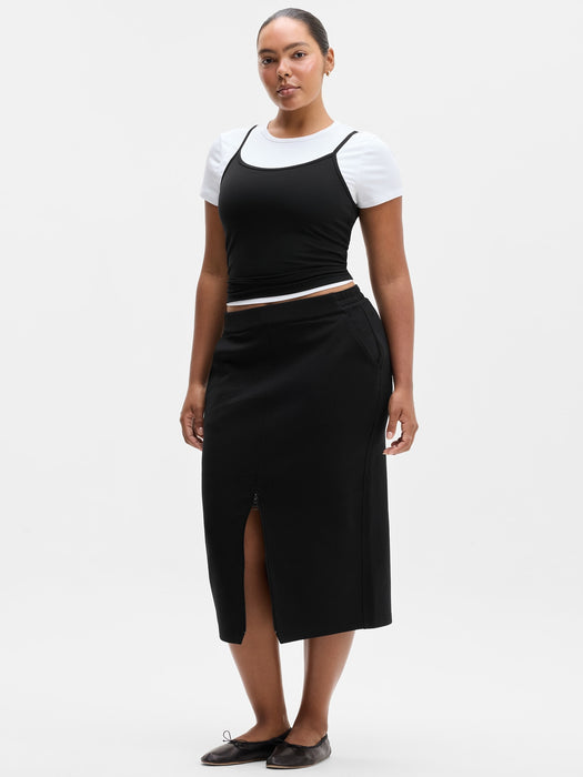 Form Knit Midi Skirt