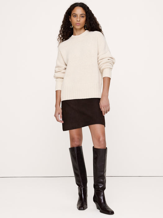 Italian Leather Knee-High Boot