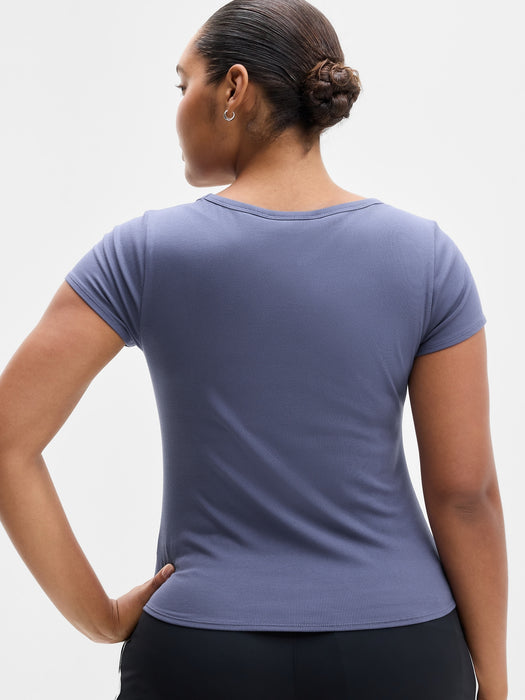 Signature Rib Scoop Tee