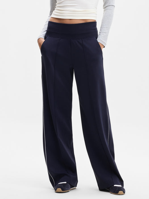 Venice High Rise Track Stripe Wide Leg Pant
