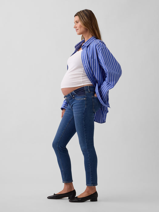 Maternity Inset Panel Vintage Slim Jeans