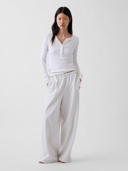 Waffle Henley PJ Top