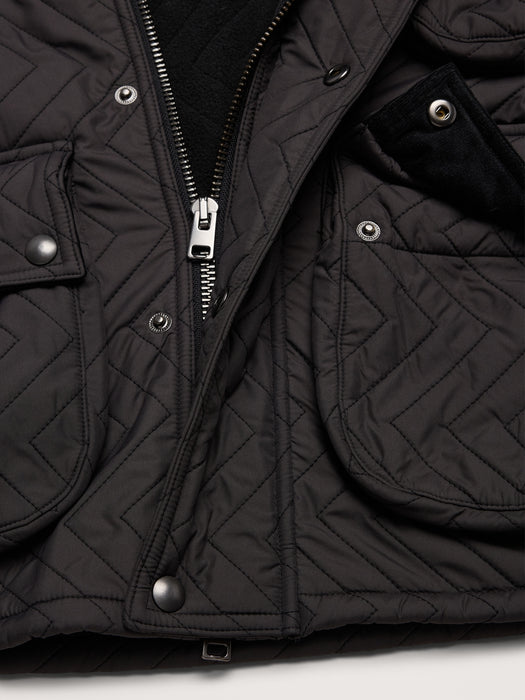 Herringbone Quilted Moto Vest