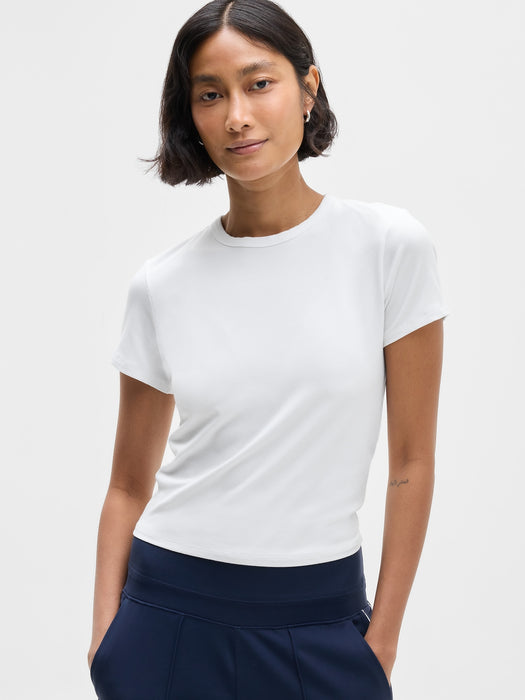 Signature Rib Crop Tee