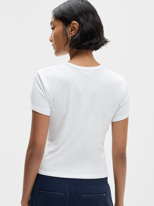 Signature Rib Crop Tee