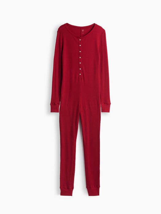 Waffle PJ One-Piece