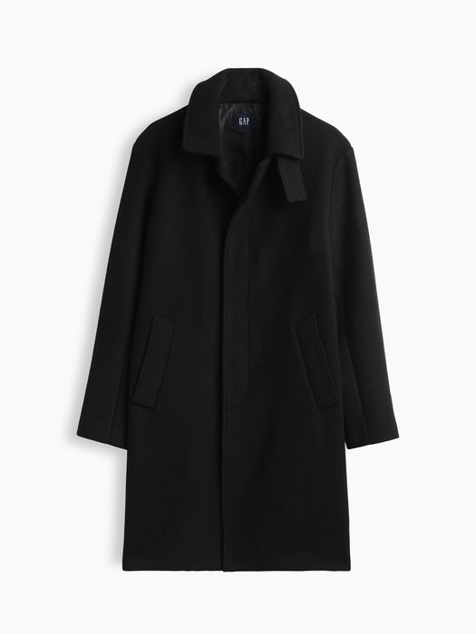 Wool-Blend Car Coat