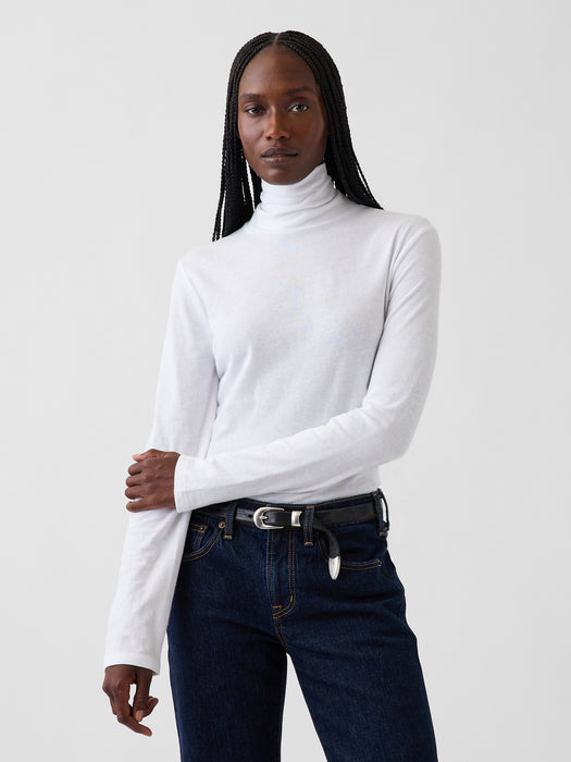 100% Cotton Authentic Turtleneck T-Shirt