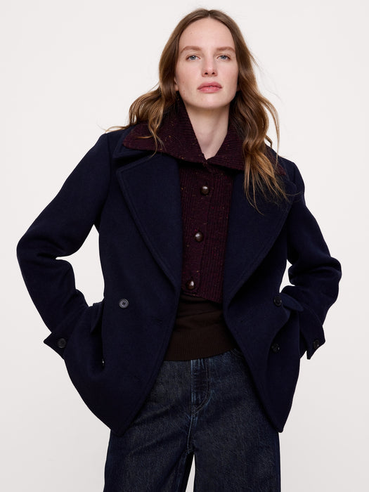 Wool-Cotton Dickie Collar